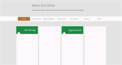 Desktop Screenshot of maineenvirothon.org